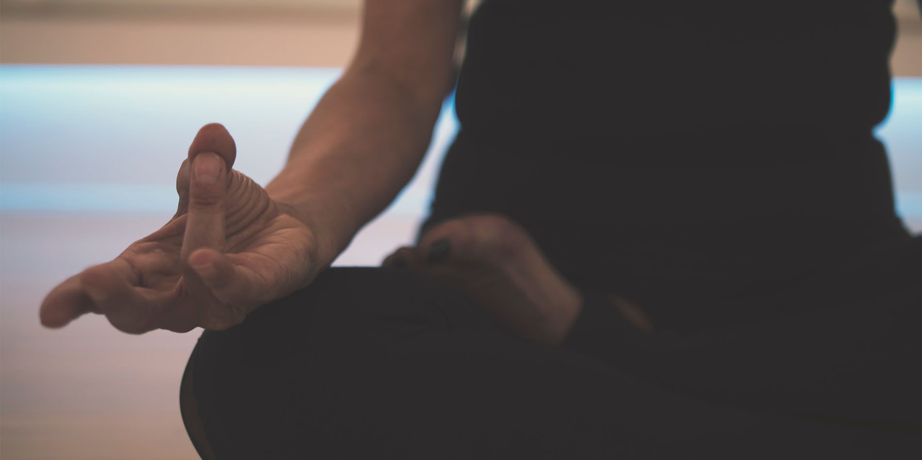 meditating with fingers